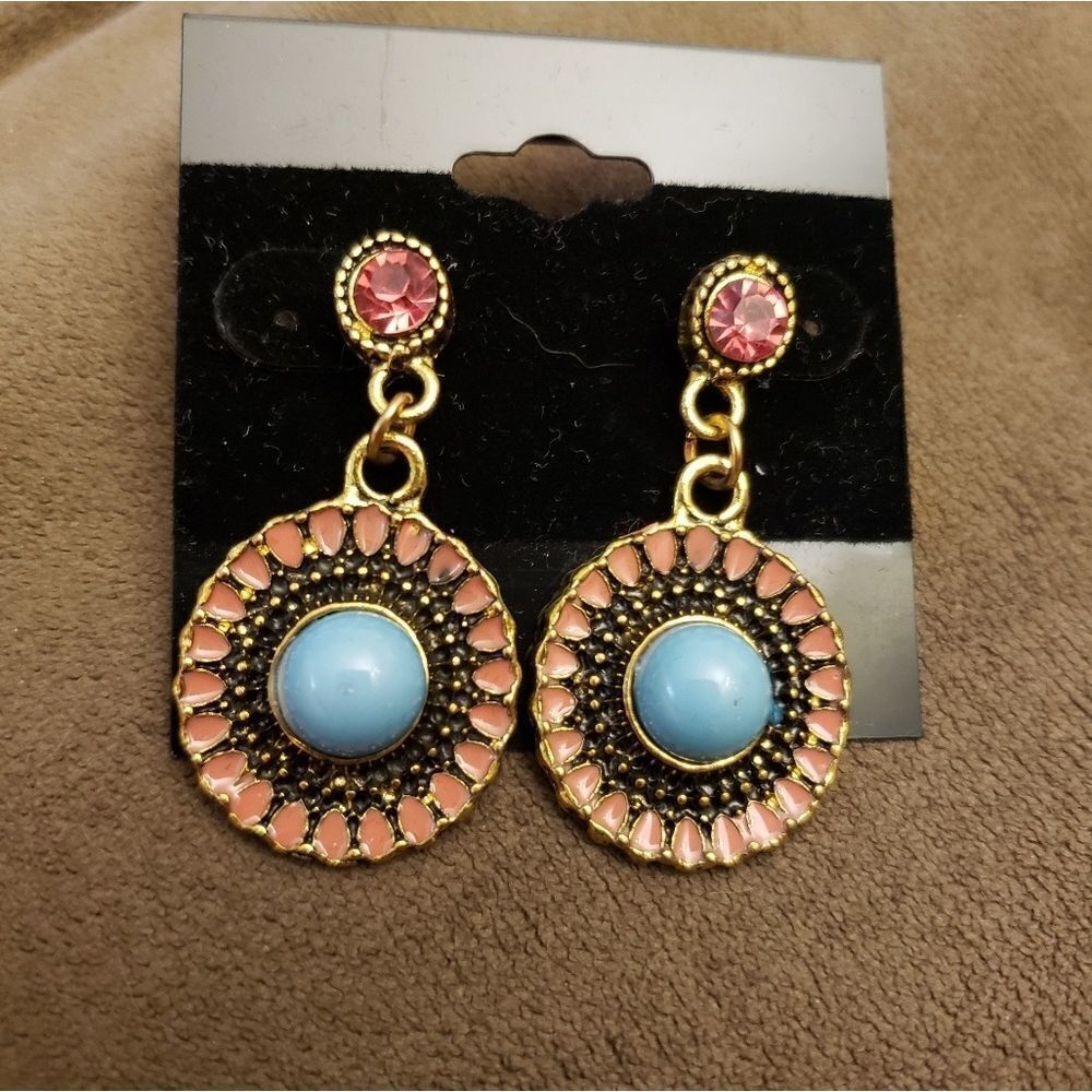 Bohemian Stud Dangle Earring NWT